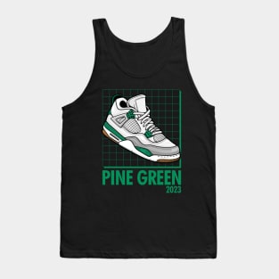 AJ 4 Retro Pine Green Sneaker Tank Top